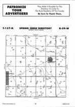 Spring Creek Township, Litchville, Hastings, Directory Map, Barnes County 2007